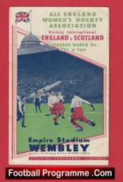 England Womens Hockey v Scotland 1952 – at Wembley
