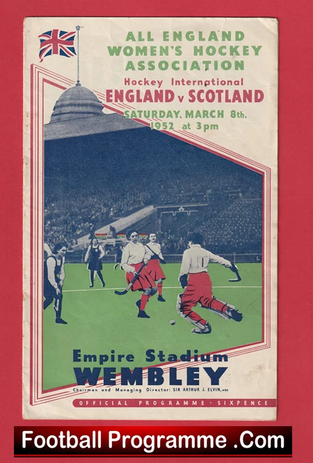England Womens Hockey v Scotland 1952 - at Wembley - Image 2