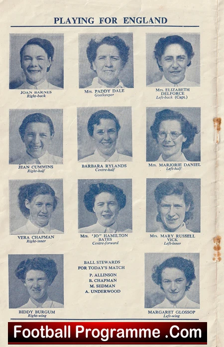 England Womens Hockey v Scotland 1952 - at Wembley - Image 6