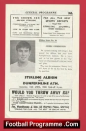 Stirling Albion v Dunfermline Athletic 1966 – Alex Ferguson