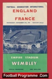 England v France 1957 – Duncan Edwards Last International Game