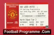 Manchester United v Leeds United 1999 – Match Ticket