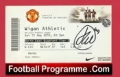 Manchester United v Wigan Athletic 2012 – Ticket Signed