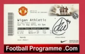 Manchester United v Wigan Athletic 2012 – Ticket Signed