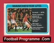 Manchester United Dave Sexton Manager Autograph Signed Football Card Man Utd