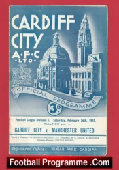 Cardiff City v Manchester United 1955 – Man Utd