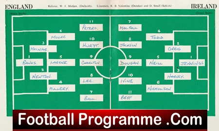 Northern Ireland v England 1956 - George Best v Bobby Charlton - Image 2