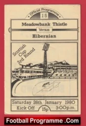 Meadowbank Thistle v Hibernian Hibs 1980 – George Best