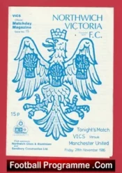 Northwich Victoria v Manchester United 1986 – Man Utd