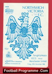 Northwich Victoria v Manchester United 1986 – Man Utd