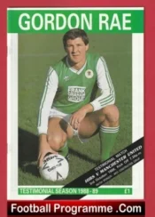 Gordon Rae Testimonial Hibernian Hibs v Manchester United 1988