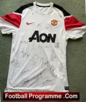 Manchester United Multi Signed Football Shirt Man Utd Fergie Rooney Etc