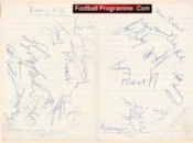 Bury Football Club Multi Autograph Signed 1976 (Copy)