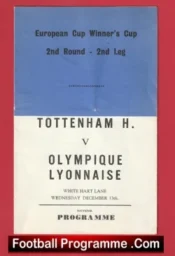 Tottenham Hotspur – Olympique Lyonnais v 1967 – Pirate Programme