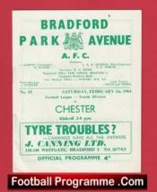 Bradford Park Avenue v Chester 1964