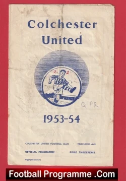 Colchester United v QPR 1953 - to clear