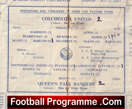 Colchester United v QPR 1953 - to clear - Image 3