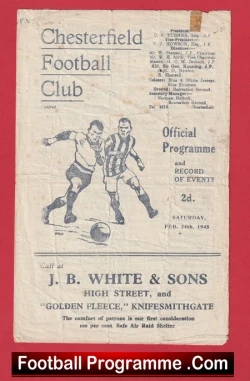 Chesterfield v Mansfield Town 1945 - 1940s
