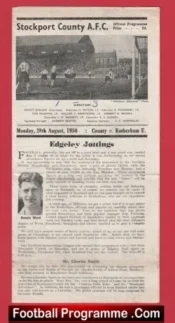 Stockport County v Rotherham United 1950