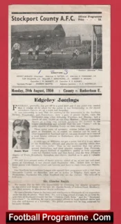 Stockport County v Rotherham United 1950