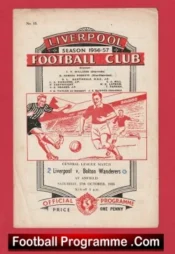 Bolton Wanderers v Liverpool 1956