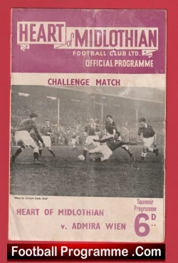 Heart Of Midlothian v Admira Wien 1954 - Scotland
