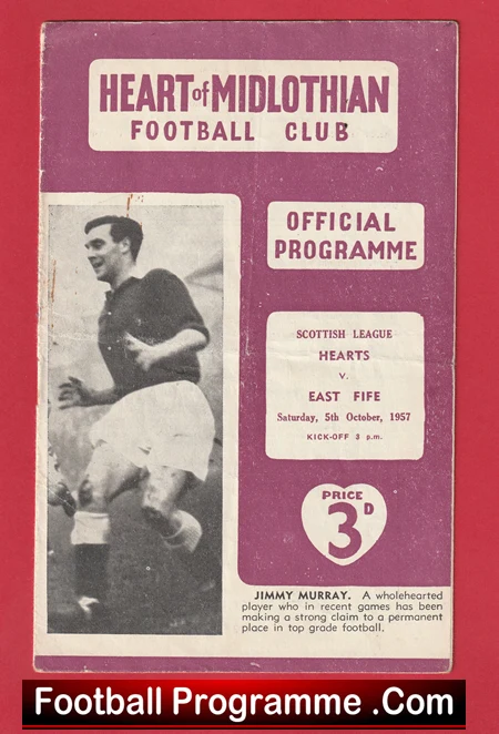 Heart Of Midlothian v East Fife 1957 - Image 2