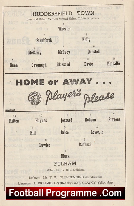 Huddersfield Town v Fulham 1953 - Image 3