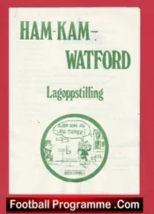 Ham Kam v Watford 1981 – Hamarkameratene Norway