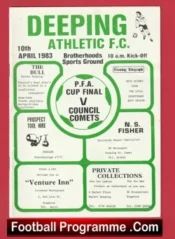 Deeping Athletic v Council Comets 1983 – Cup Final