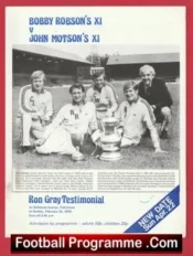 Ron Gray Testimonial Benefit Match Ipswich Town 1979 Multi Signed
