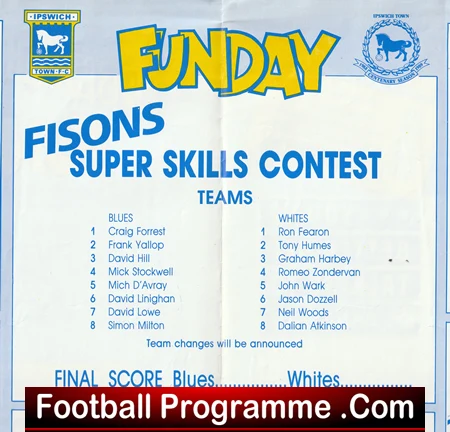 Ipswich Town Football Club Funday 1988 - Multi Signed - Image 2