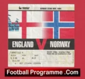 England v Norway 1994 – Football Match Ticket Wembley