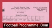 England v Denmark 1994 – Wembley Pass Ticket