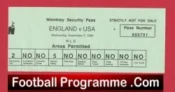 England v America USA 1994 – Wembley Pass Ticket