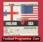 England v America USA 1994 – Football Match Ticket Wembley
