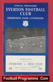 Everton v Red Star 1957 – Yugoslavia Football Team