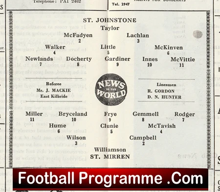 St Mirren v St Johnstone 1960 - Scotland - Image 2