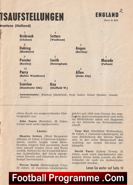 Germany v England 1959 - U23 Under 23 - Image 4