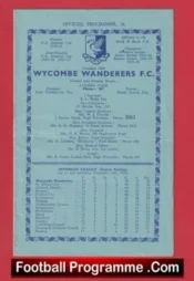 Wycombe Wanderers v Barking 1956