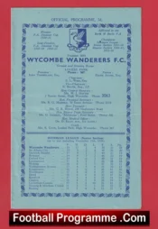 Wycombe Wanderers v Barking 1956