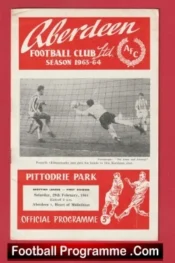 Aberdeen v Heart Of Midlothian Hearts 1964