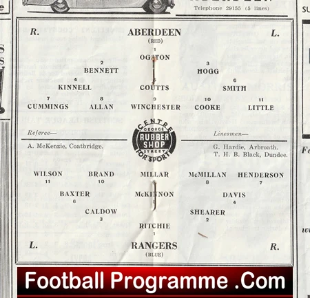 Aberdeen v Glasgow Rangers 1962 - Scotland - Image 2