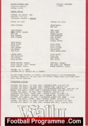 Woking v Chelsea 1981 – Kingfield Stadium