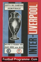 Inter Milan v Liverpool 1965 – Semi Final Italy