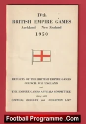 British Empire Games Athletics Programme Auckland New Zealand 1950