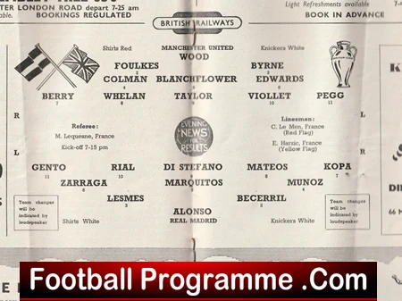 Manchester United v Real Madrid 1957 - Man Utd Semi Final - Image 2