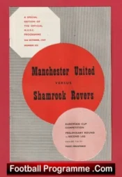 Manchester United v Shamrock Rovers 1957 – European Cup 57