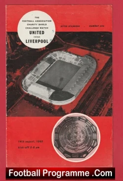 Manchester United v Liverpool 1965 - Charity Shield Man Utd
