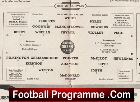 Manchester United v Burnley 1957 - Munich Season 57/58 - Image 3